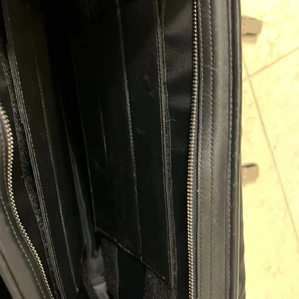 Vintage Coach Thompson Executive 16” Black Leather Briefcase Laptop Bag 5310